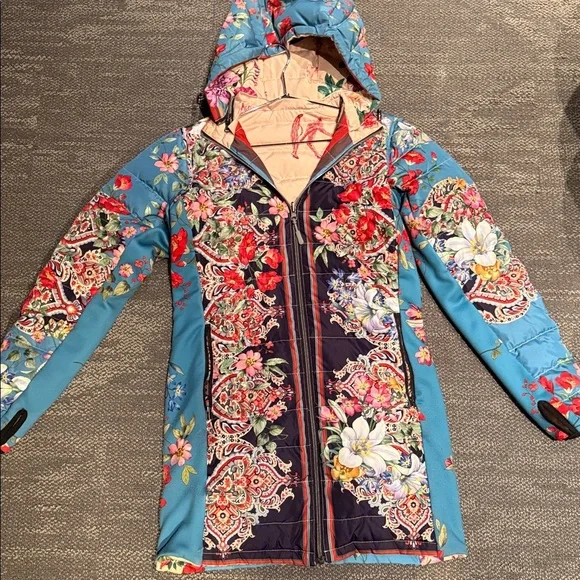 Johnny Was Santa Fe Down reversible Parka XS - Picture 4 of 16